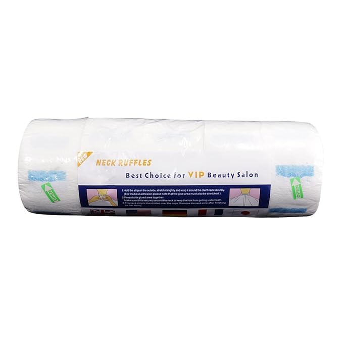 Professional Disposable Neck Ruffle Roll Paper Strip Tissue for Salon, Beauty parlour, Barbers, Blue-neckroll. (B0CXM528P1) Amazon Price History, Amazon Price Tracker