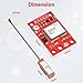 4 Pack GY-NEO6MV2 NEO-6M GPS Module - Flight Controller Module Board 3V-5V with Super Strong Ceramic Antenna Compatible with Ar duino ESP 32 Rasp Berry P i EEPROM APM 2.5 (Red)
