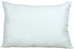 Travesseiro Pluma de Ganso Sintética 68x48cm | Tecido 100% Poliéster Branco | Macio e Confortável