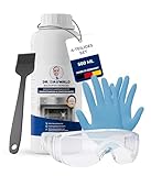Dr. Rauwald Backofenreiniger Gel – 500 ml Set inkl. Pinsel, Handschuhe & Schutzbrille – EXTRA STARK – Für Backofen, Grill & mehr – Made in Germany