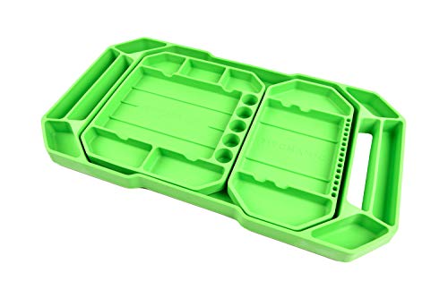 Black Friday Clearance Mychanic Nesting Non-Slip Silicone Tray Tool Organizer & Tool Storage Heat-Resistant Mat, Set of 3