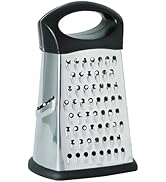 Avanti 4 Sided Stainless Steel Box Grater Silver/Black
