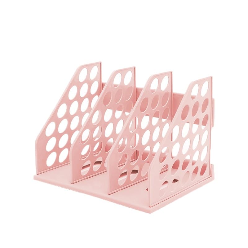 Ufficio Scaffale for archiviazione dati da ufficio, scaffale for libri, riviste, file Organizzatore da scrivania(Pink)