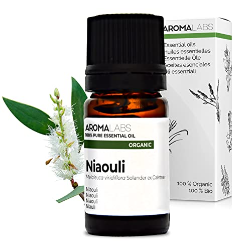 Niaouli BIO (Melaleuca viridiflora) - 5 mL - Olio Essenziale Chemiotipizzato e Certificato AB - Difese naturali - Aroma Labs - Made in France