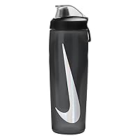 Nike Refuel Locking Lid Bottiglia per Bere Anthracite/Black/Silver Iridescent 709 ml