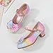 Children Shoes Fashion Flat Princess Shoes Bowknot Pearl Children Soft Sole Small Leather Shoes Toddler Mary Jane Shoes (Pink, 1 Big Kids)