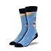 Socksmith Mens Crew Socks "Scrubs" Blue - One Size