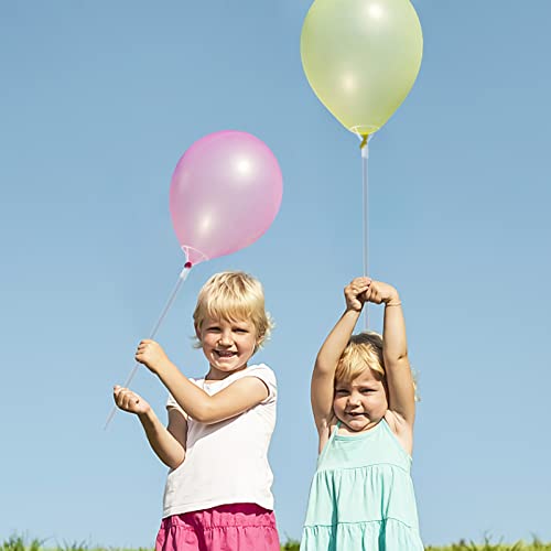 50 Pieces Balloon Sticks With Cups For Bobo Balloons 16" Balloon Holders For Big Latex Stuffing Clear Balloons And Foil Balloons Decorations #TOP6