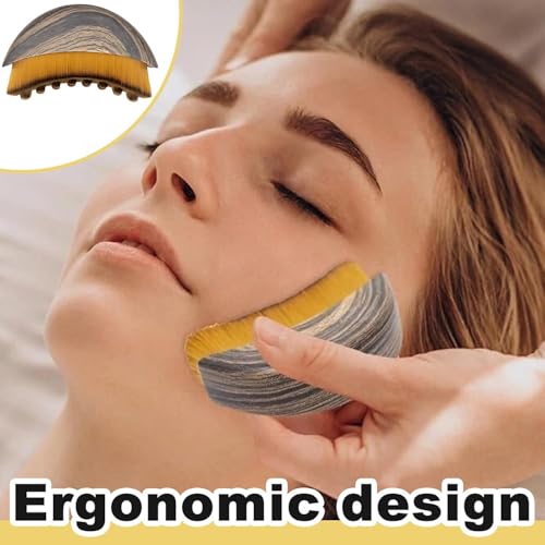 Image of Gadget Deals- Lymphatic contour face brush | contour brush for makeup | contour brush for face massage | facial brush | - lymphatic brush - Neck-Makeup Brushes with Soft Bristles