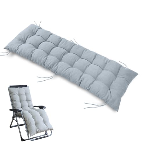 SJMDMZD Cojín para Tumbona de Jardín con Correas, Suave Cómodo Cojín Reclinable 120/153CM Colchoneta para Tumbonas, Cojín de Repuesto para Exterior Sillas Balcón Terraza Playa C 120cm