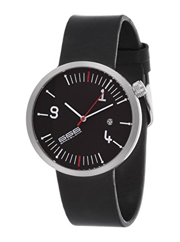 666Barcelona Herren Analog Quarz Uhr mit Leder Armband 666-220 Cover
