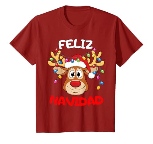 Funny Reindeer Feliz Navidad T-Shirt