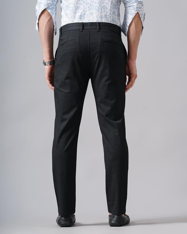 Image of British Club 98% Cotton, 2% Elastane Men's Slim Fit Low-Rise Chinos | Modern Design | Stretch Fabric for Comfort | Versatile for Casual and Semi-Formal Occasions | Durable Brown