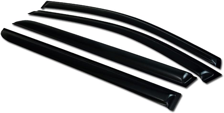7422450629632 Compatible with 2005-2007 Honda Odyssey Smoke Curvy Style Window Visors Deflector 4 Pieces
