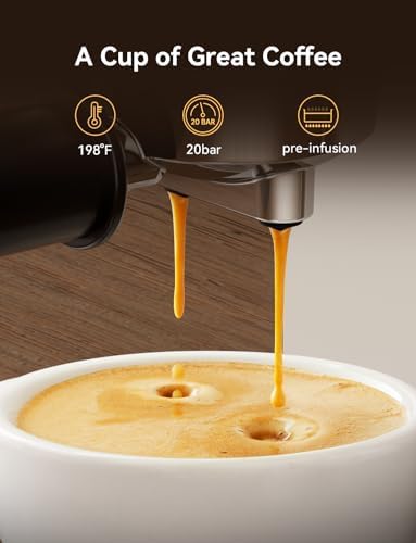 Neretva Espresso Machine 20 Bar Super Compact Espresso Coffee Machine-Beige product image 24