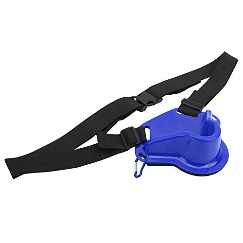 Portable Sea Rod Belly Top Belt Fishing Rod Pole Support Accessory for Boat Fishing (Blue)