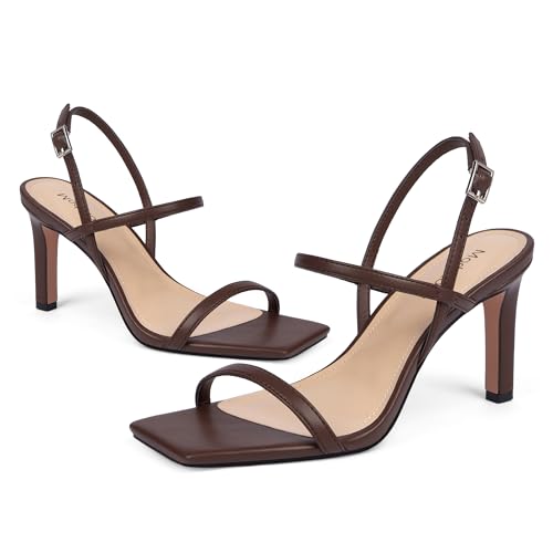 Image of Modatope Womens Sandals Open Toe Strappy Sandals Ankle Strap High Heel Sandals for Women