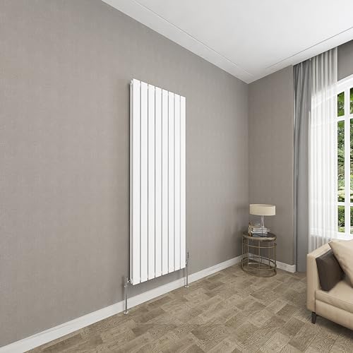 Sky bathroom | 1600x544mm Vertical Designer Radiators White Flat Panel Double Panel Central Heating Radiator