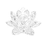 Bouquet de Fleur de Lotus en Cristal - Feng Shui - Objet de Décoration - Cristal blanc - Fait Main - Idées Cadeaux - Noël - Mariage - Anniversaire - Signé Valery Klein 54120 Baccarat France
