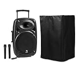 HOHE MOBILITÄT: Für den mobilen Einsatz ist die PA-Anlage von auna bestens gerüstet. Das robuste ABS-Gehäuse und Schutzhülle verkraften so manchen Stoß, während der verlängerte 100 cm Trolley-Griff das bequeme Ziehen der Anlage ermöglicht.
