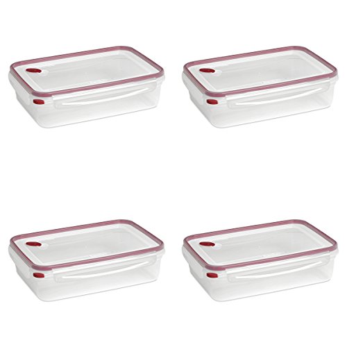 Sterilite 03426604 Ultra-Seal 16 Cup Food Storage Container, See-Through Lid & Base