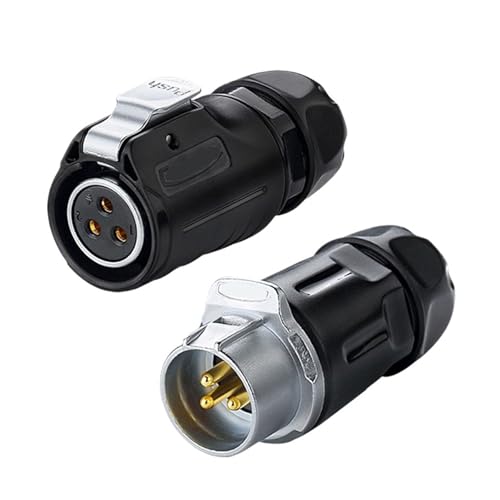 Connecteur électrique étanche IP68 LP20 à 3 broches femelles pour câble de soudage