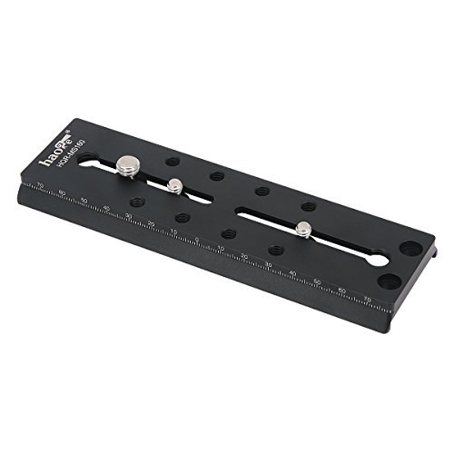 Haoge 160mm Rapid Connect Long Sliding Quick Release Plate for Manfrotto MVH500AH MVH500A