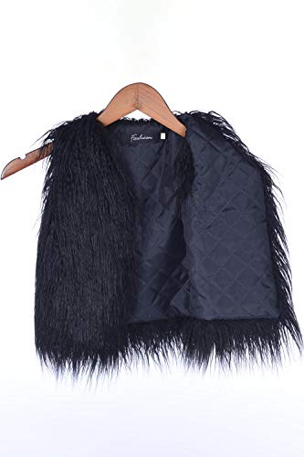 MisShow Little Girls' Faux Fur Wool Vest Coat Jacket Outerwear for 1-10 Years Old4