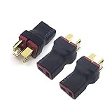JFtech No Wire RC Deans T Series Connector 1 Female to 2 Male T Plug in Series Power connector Adapt