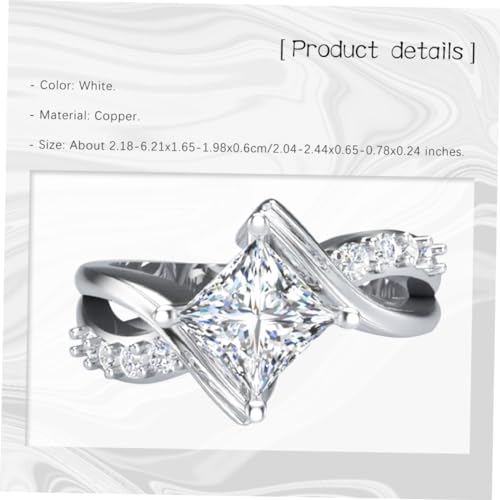 Anillo de circonitas versátil para lucir en todo el dedo 6