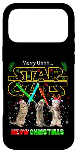 Cool New Year Christmas Cats Meow Fighting Illustration Fun �X�}�z�P�[�X iPhone 17 Pro Max �p