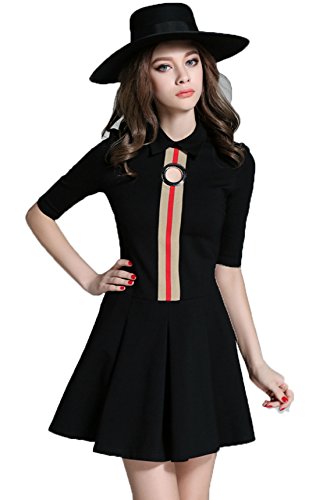 Jupe plissée YALI noire M vêtement transformable pour dressing minimaliste