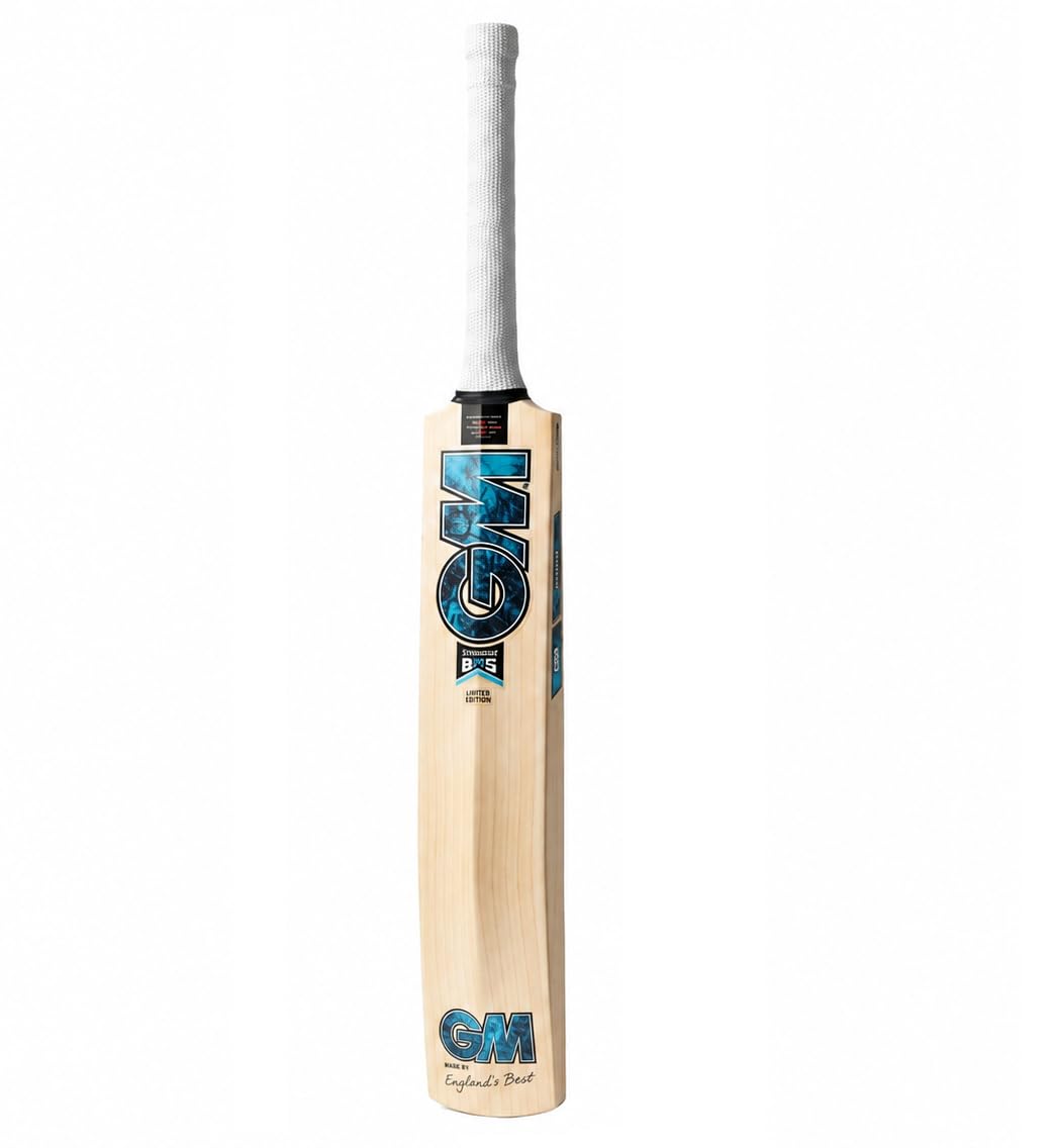 Poplar Willow Cricket Bat Full Size | Plastice Ball, Tennis Ball, Rubber Ball (White)-image-0