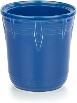 Fiesta Chevron Utensil Crock, 2qt. Durable Ceramic, Lead-Safe, Dishwasher/Microwave/Oven Safe Made in USA Dinnerware - Lapis