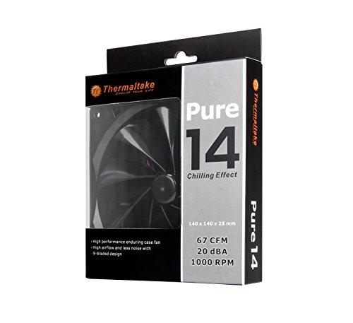 Image of Thermaltake Pure 14 Fan Cooling Case CL-F013-PL14BL-A Black
