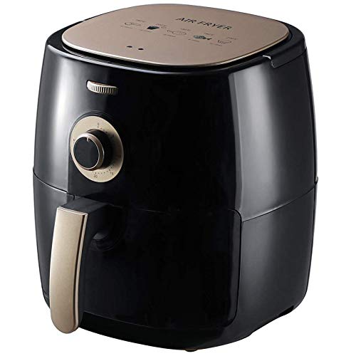 Termostato de freidora de aire sin aceite, 1350W, 5L, temperatura, freidora eléctrica, sensores de seguridad de apagado automático con sistema de circulación de aire lofty ambition