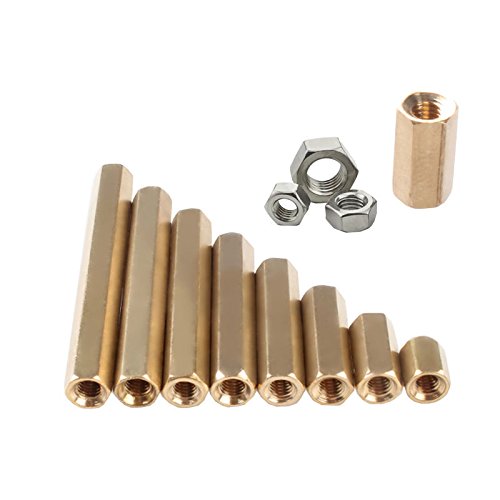 Generic 20mm 25pcs Brass M3 Column Standoff Support Spacer M3 12 10 8