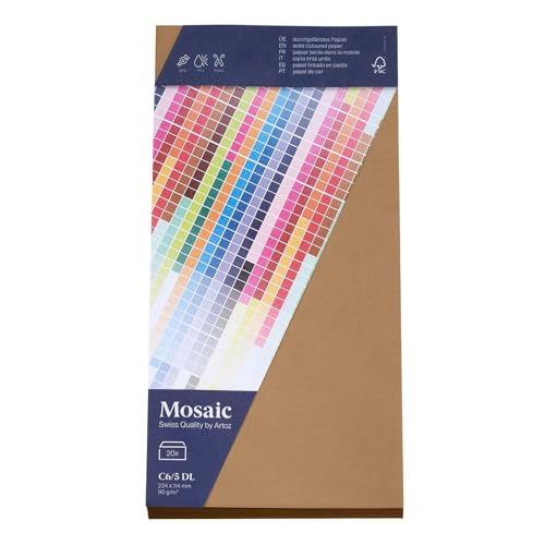ARTOZ Mosaic Envelope Card, C6, Natural Beige