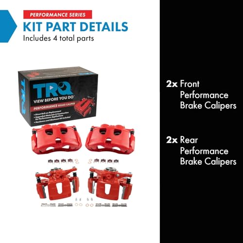 Image of TRQ Brake Caliper Set Performance Compatible with 2015-2018 Ford F-150