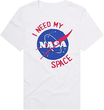 Popfunk Official NASA Adult Unisex Classic Ring-Spun T-Shirt Collection
