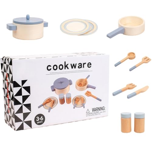 Juguetes de cocina de madera, el juego de utensilios de cocina ideal para regalar en cumpleaños
