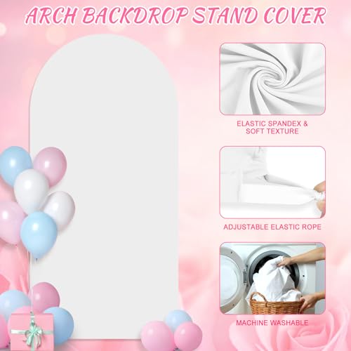 Housse d'arche de mariage élasthanne blanc 2,3 m infroissable et extensible