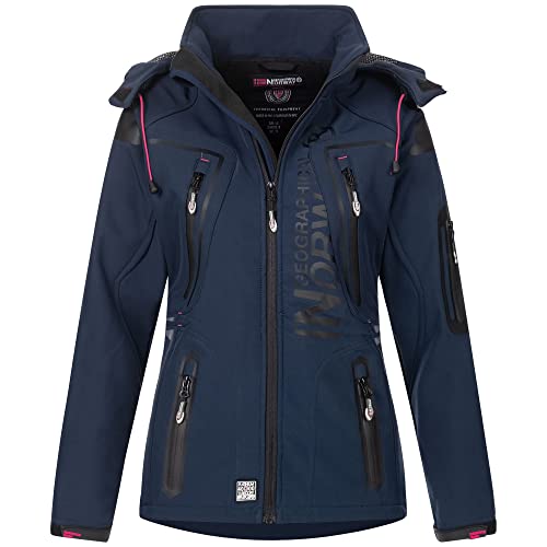 Geographical Norway Damen Softshell Jacke Tislande Navy XL