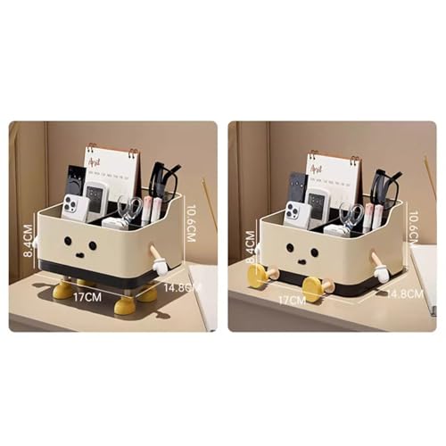 Organiseur de bureau 4 compartiments pour trier appareils et petits objets - 7