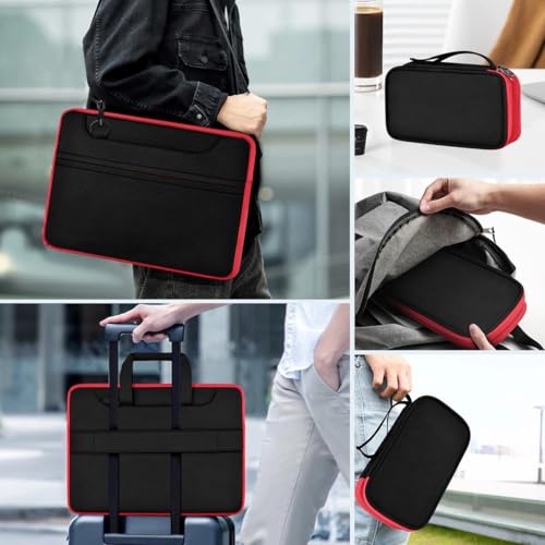 Image of Laptop Case 15.6 Inch Briefcase with Detachable Belt Bag,Compatible with MacBook Pro Model of 15-16 Inch and Most Popular 15.6 Inch Notebooks Chromebooks
