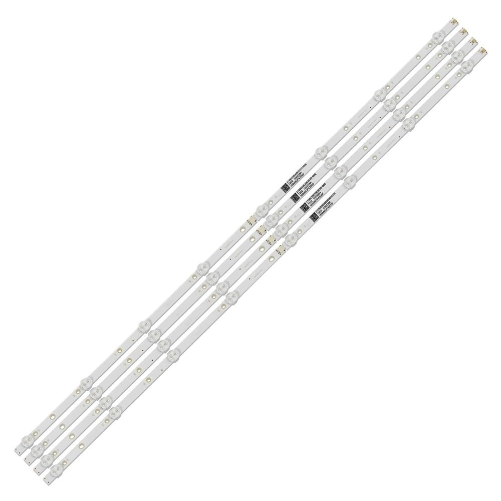 Bande de rétroéclairage LED 8 Lampes for téléviseur Fit for Philips 43 Pouces (43PUS6162, 43PUS6412, LBM430M0801-BW-3, TPT430U3-EQYSHM.G, TPT430H3-QVN01.U, LB43104)