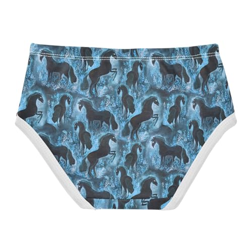Little Girls' Soft Cotton Underwear Kids Breathable Comfort Horses Panties Briefs Toddler Undies2