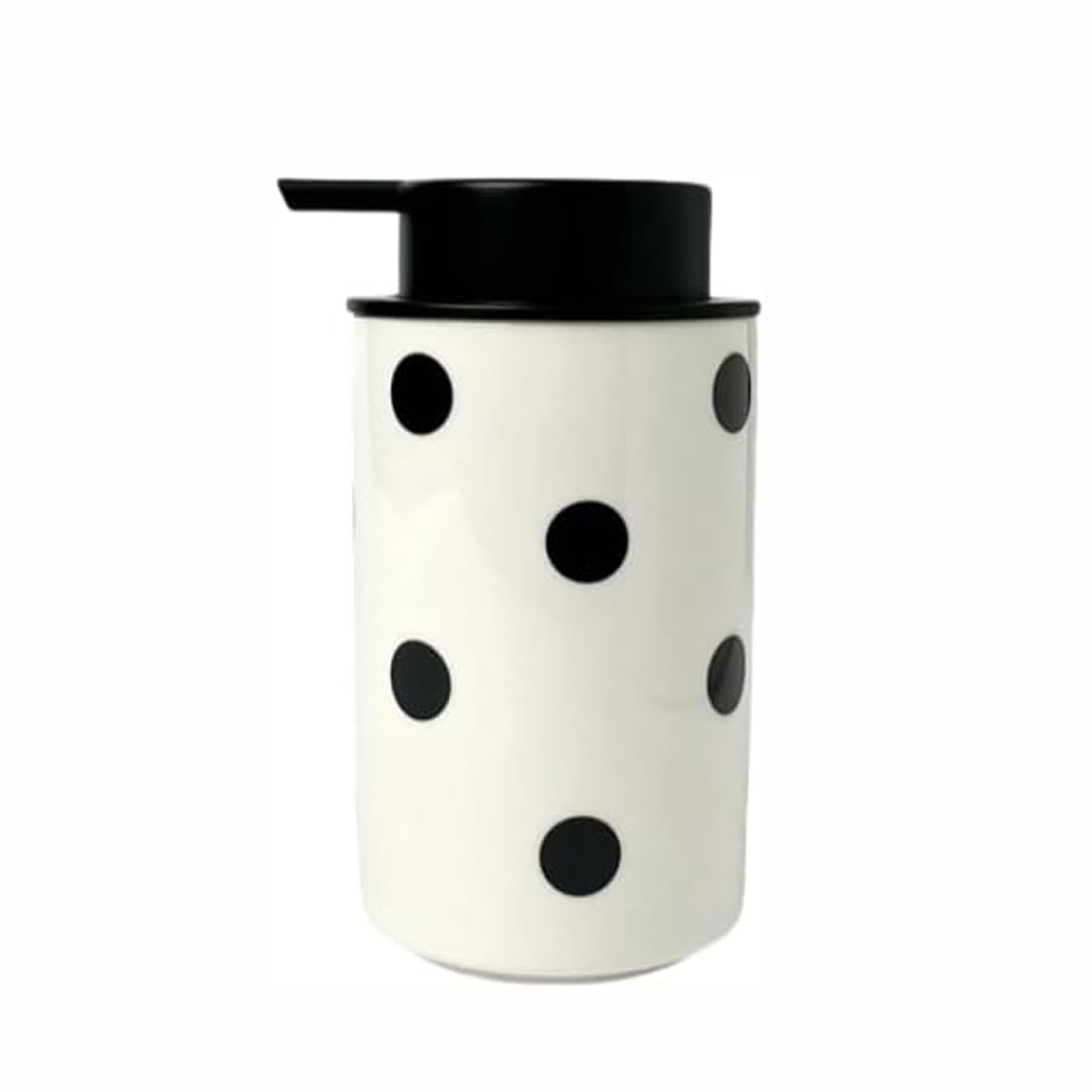 Kxaoxgrc Polka Dots Glass Soap Lotion Dispenser Set, Ceramic House Hand Soap Dispenser With Pump, 350Ml, Multicolor(Polka Dots)