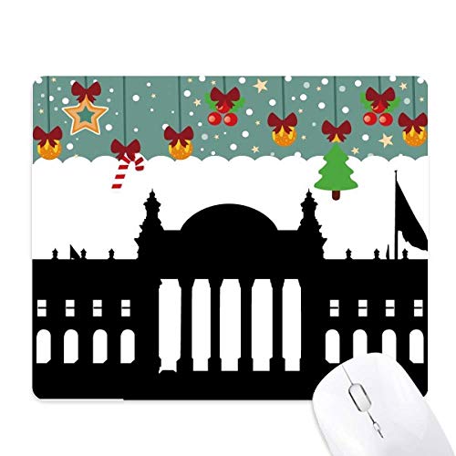 Tapis de souris Reichstag Berlin en caoutchouc anti-dérapant pour bureau