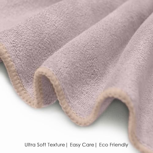 Image of HOUSSE Premium Microfiber Face Towel Shadow Gray | Korean-Style Makeup Remover | Antibacterial for Sensitive Skin | Sustainable 450 GSM | Soft Touch Set | 30x30 cm | Pack of 6